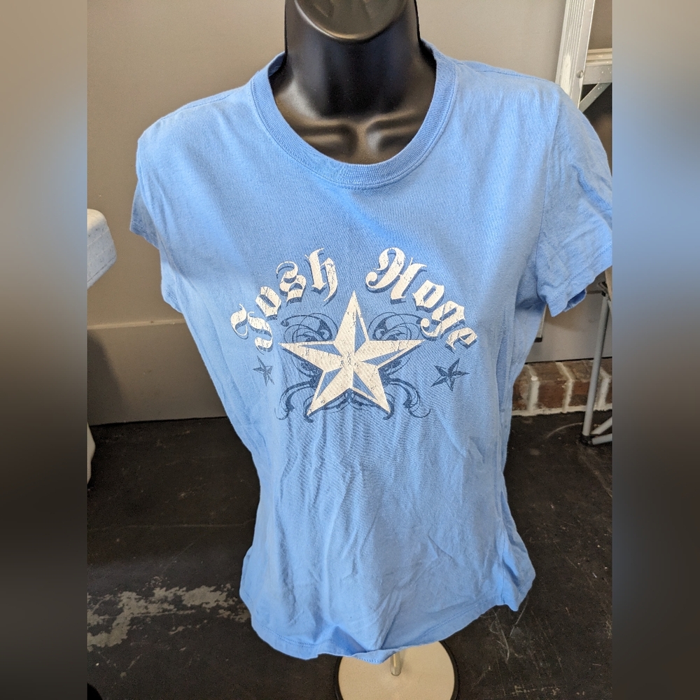 Women's Medium Blue Hanes Josh Hoge T-Shirt